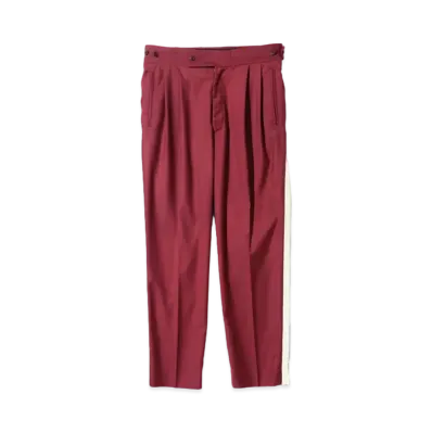 Needles for NEPENTHES Tucked Side Tab Trouser - Gabardine "Bordeaux"
