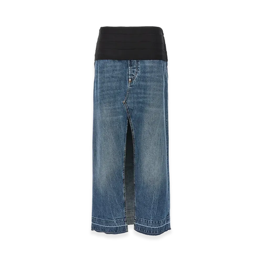 STELLA McCARTNEY Women's Tuxedo Band Skirt "Blue"