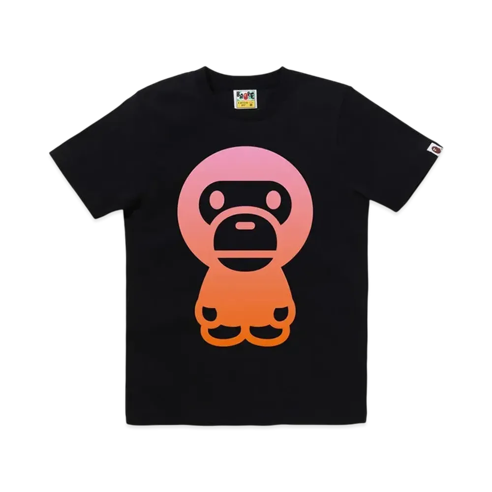 A BATHING APE Gradation Big Baby Milo Tee "Black"