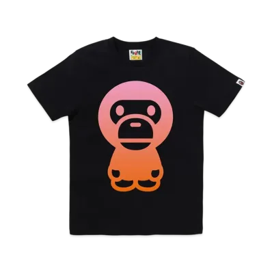 A BATHING APE Gradation Big Baby Milo Tee "Black"