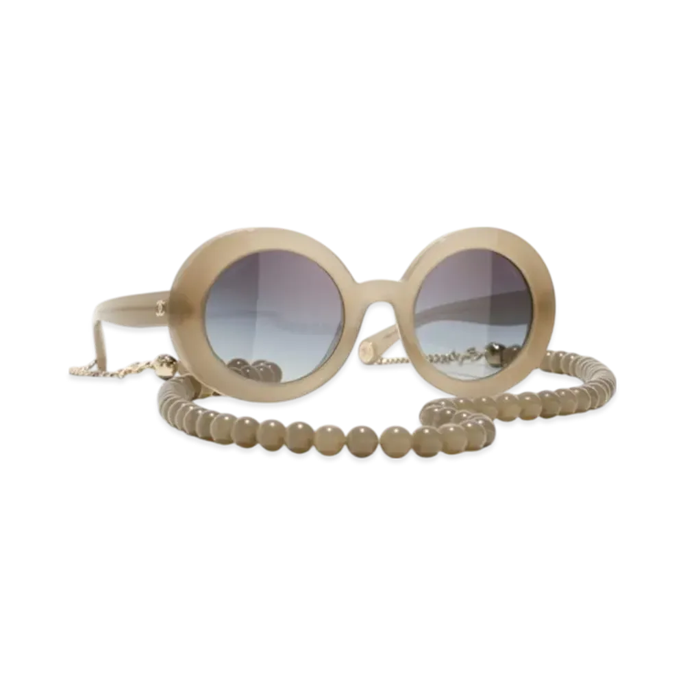 CHANEL Sunglasses "Beige"