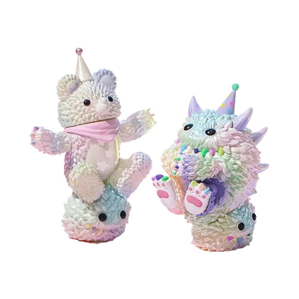 POP MART INSTINCTOY Muckey & Monster Fluffy Party Set