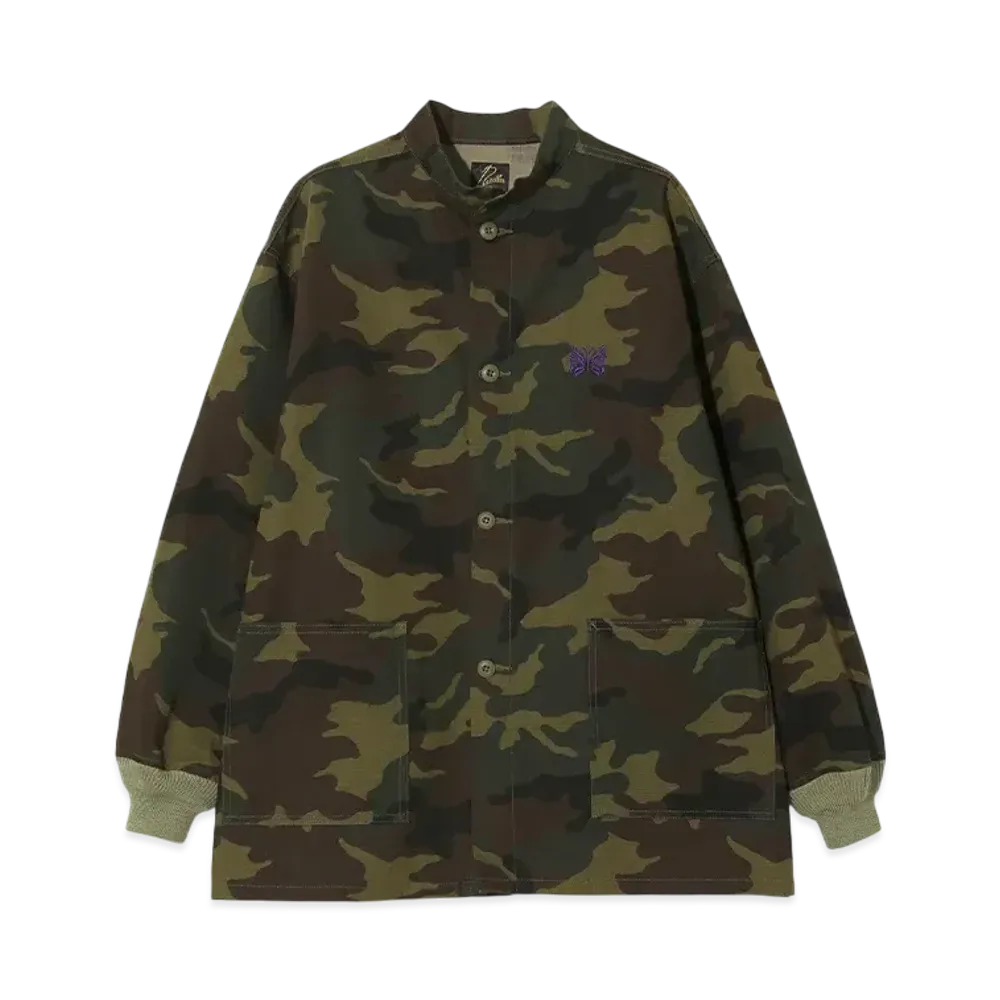 NEEDLES Stand Collar Army Shirt - C.Ripstop "Camo"