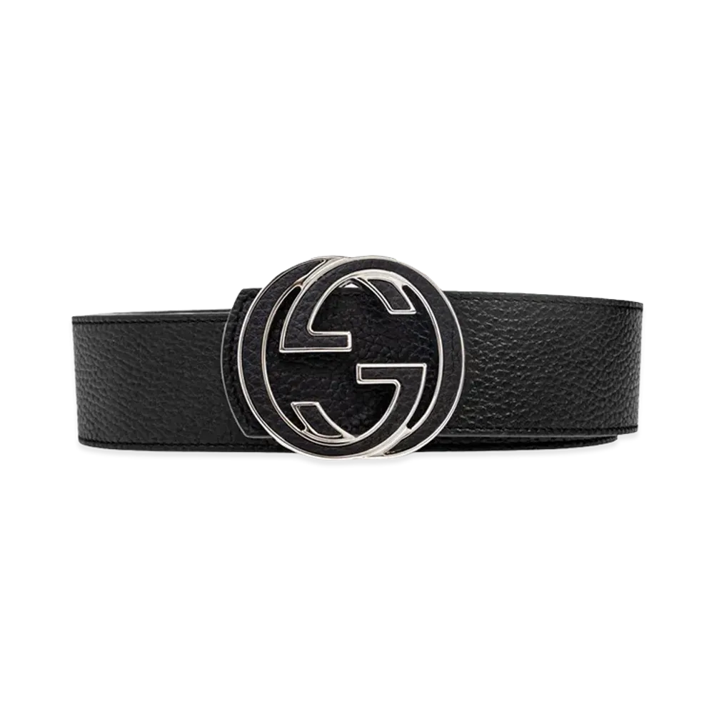 GUCCI Leather Reversible Belt "Black"