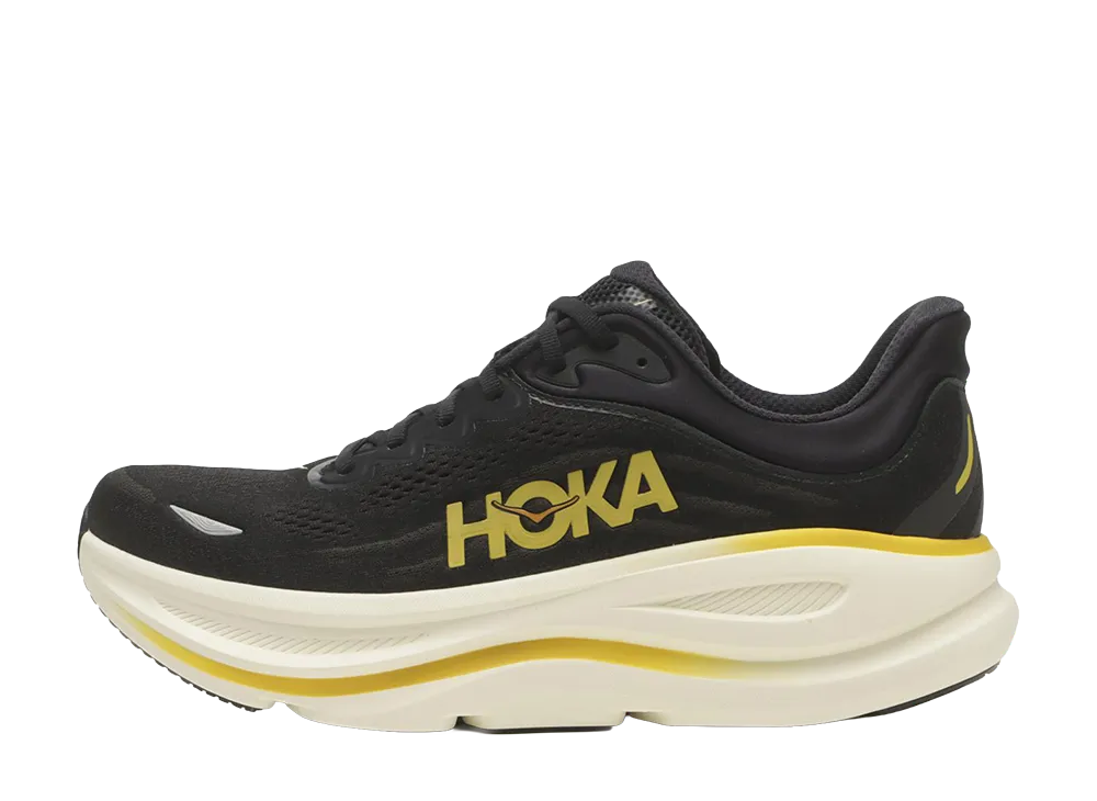 ホカ ボンダイ9 "カーボンブラック/イエローゴールド"