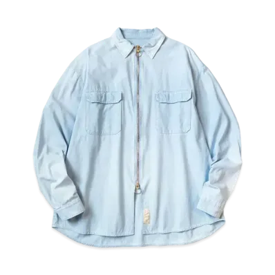 KAPITAL Chambray Drizzler Work Shirt "Sax"