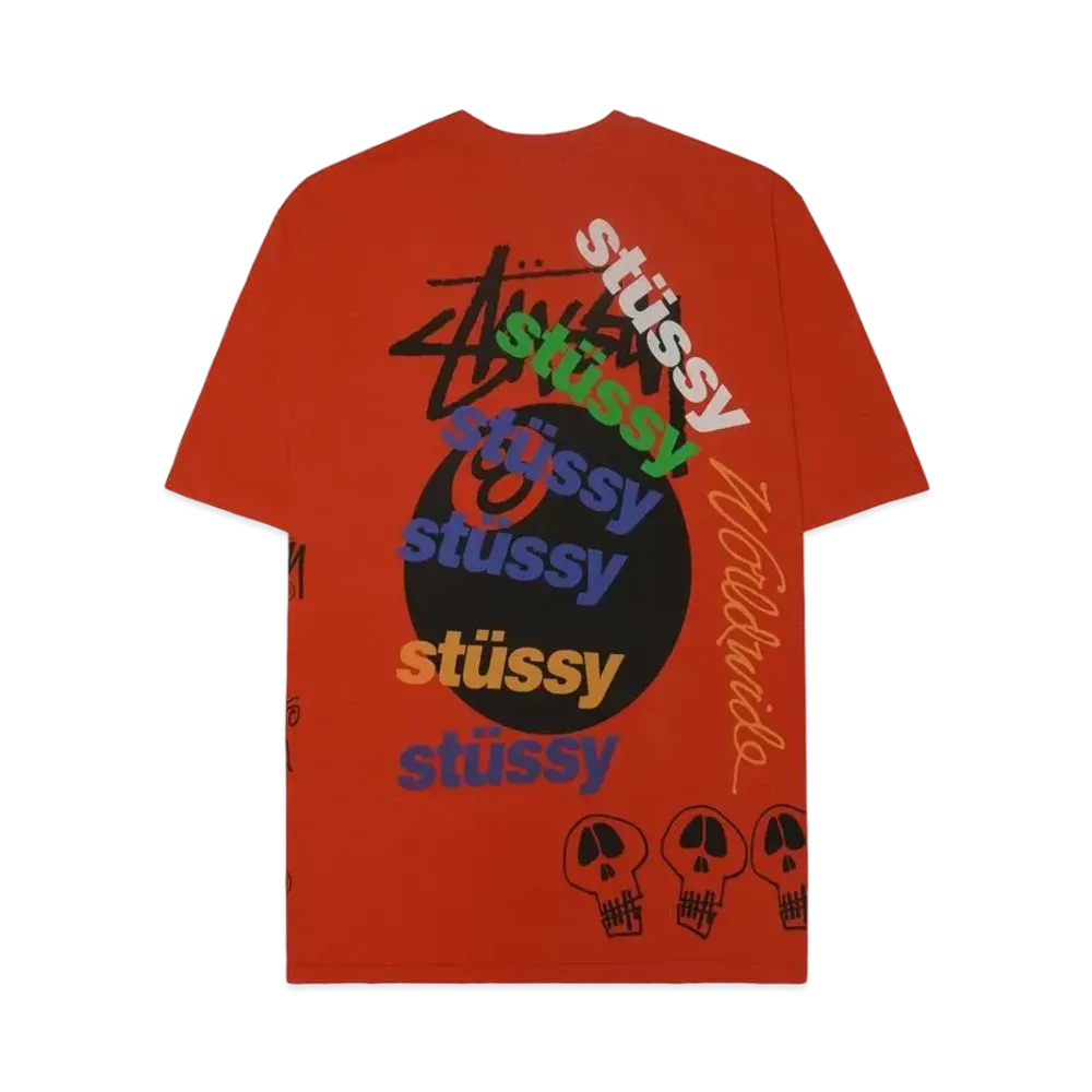 Stussy Test Strike Pigment Dyed Tee "Tomato"