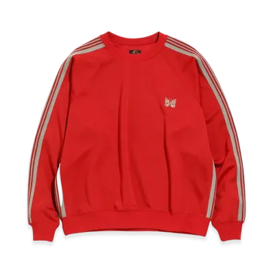 NEEDLES Track Crewneck Poly Smooth "Red"