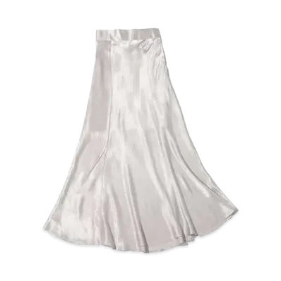 atmos pink Satin Mermaid Skirt "Silver"