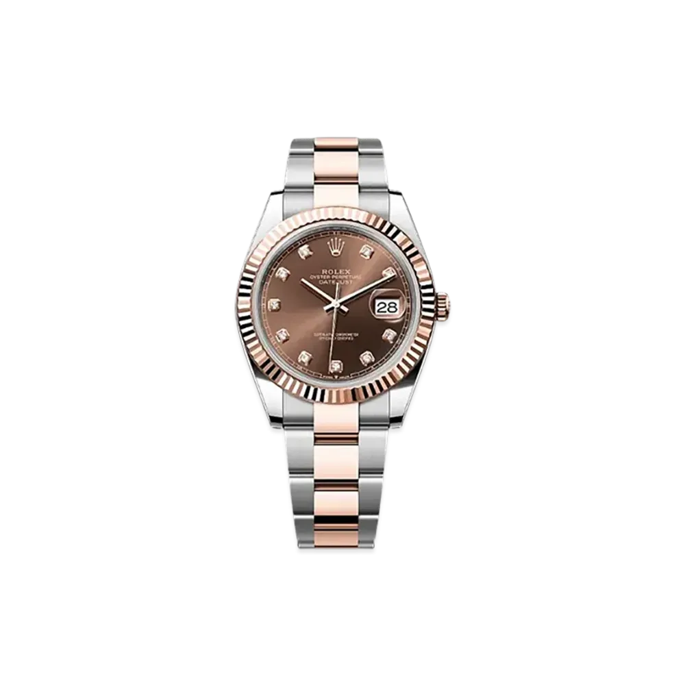 ROLEX Datejust 41 Oystersteel & Everose Gold "Brown"