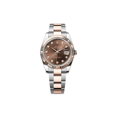 ROLEX Datejust 41 Oystersteel & Everose Gold "Brown"