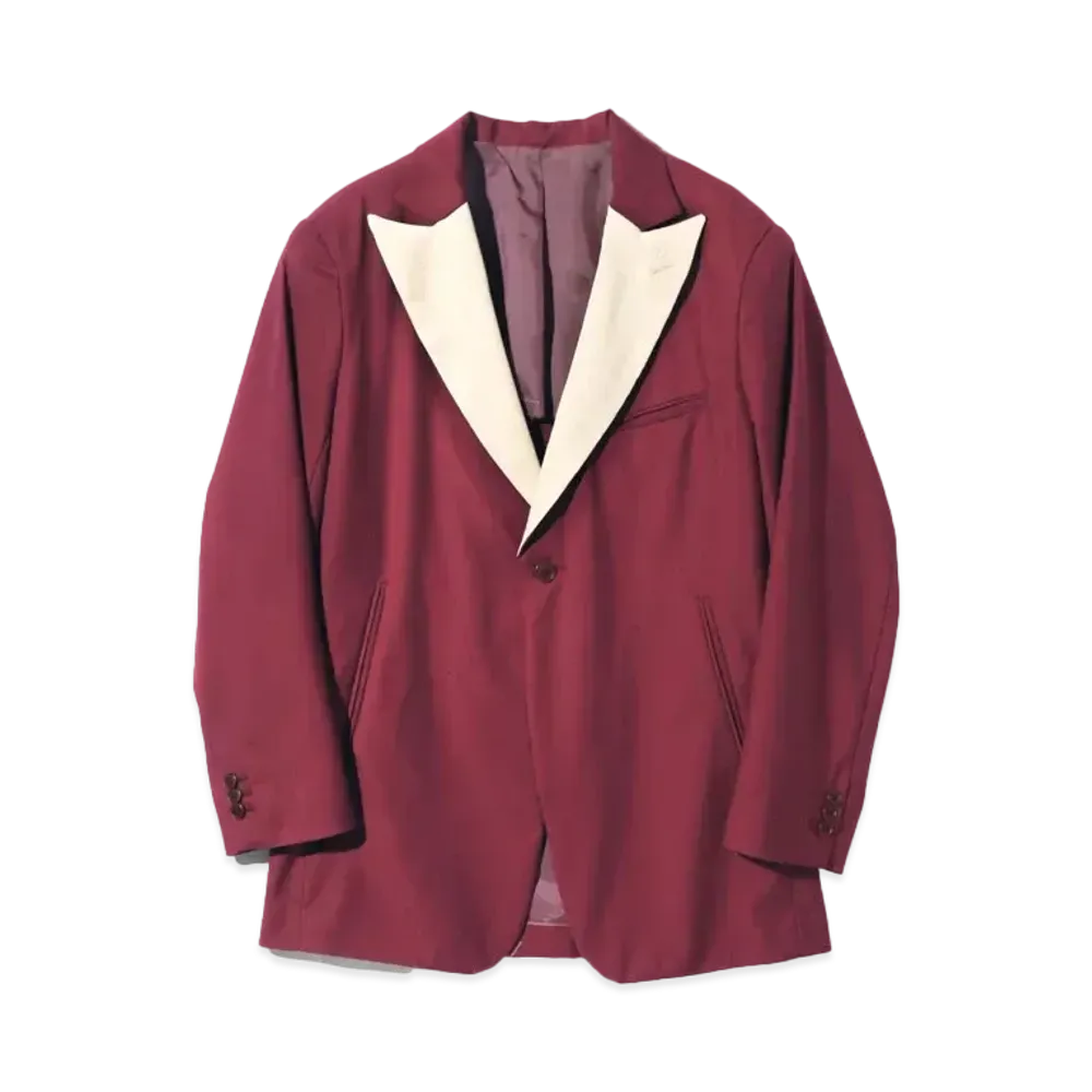 Needles for NEPENTHES Tuxedo Jacket - Pe/R Gabardine "Bordeaux"