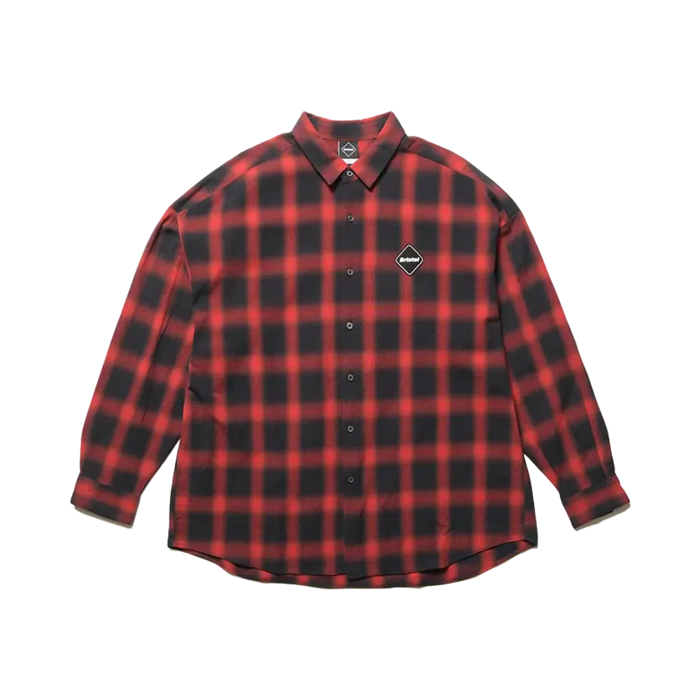 F.C.Real Bristol Big Logo L/S Baggy Shirt "Red"