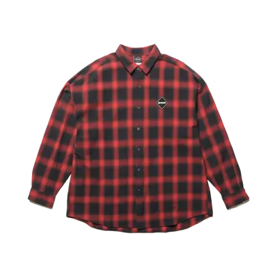 F.C.Real Bristol Big Logo L/S Baggy Shirt "Red"