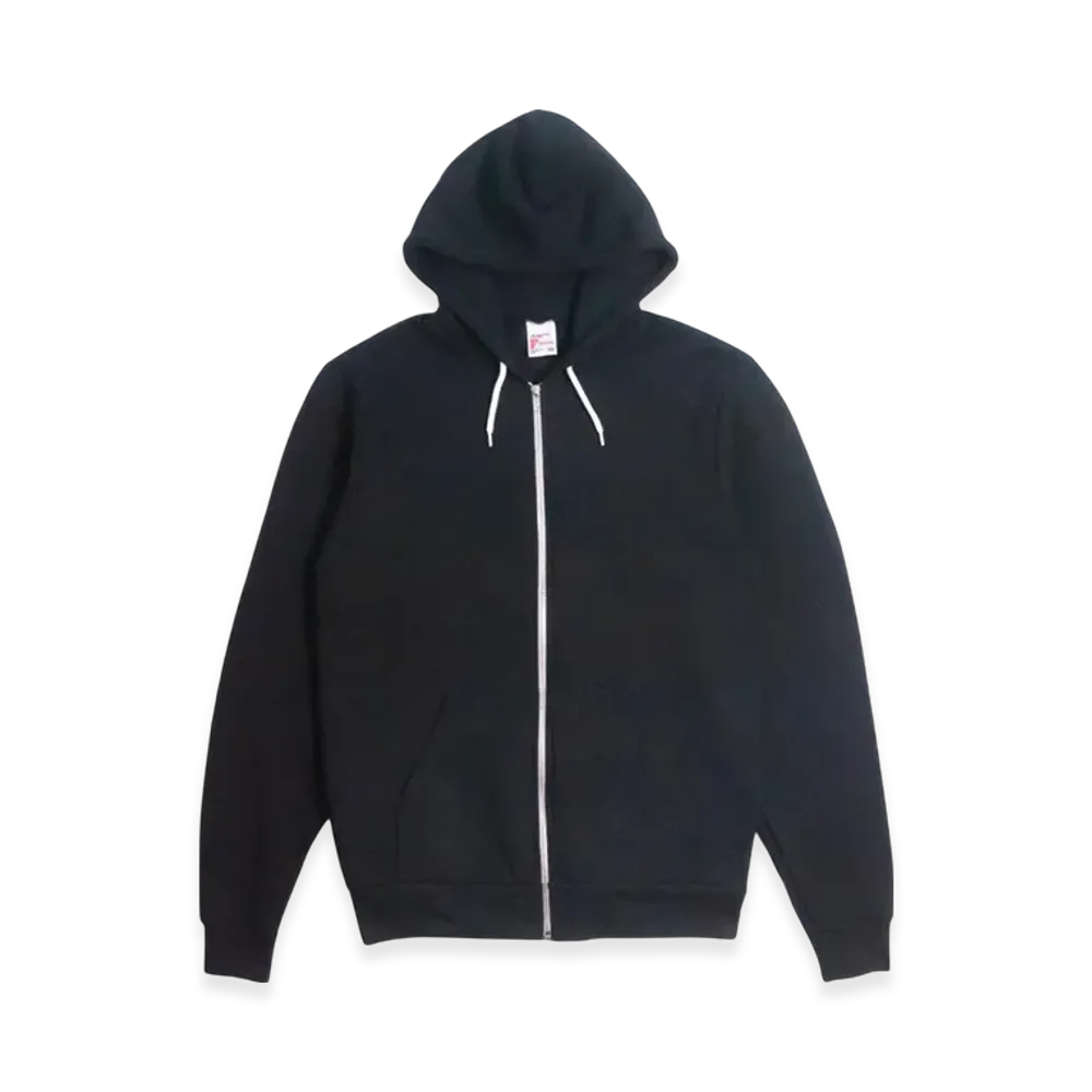 Los Angeles Apparel Flex Fleece Zip-Up Hoodie "Black"