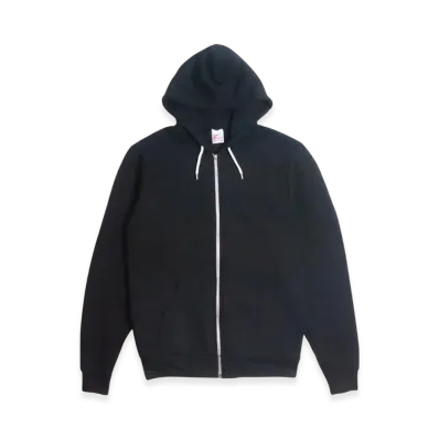 Los Angeles Apparel Flex Fleece Zip-Up Hoodie "Black"