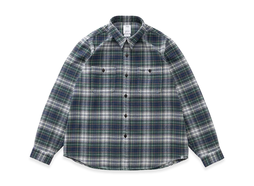 visvim Larrikan Check L/S "Green"