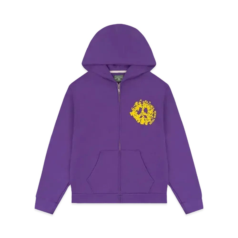 DENIM TEARS Denim University Zip Hoodie "Purple"