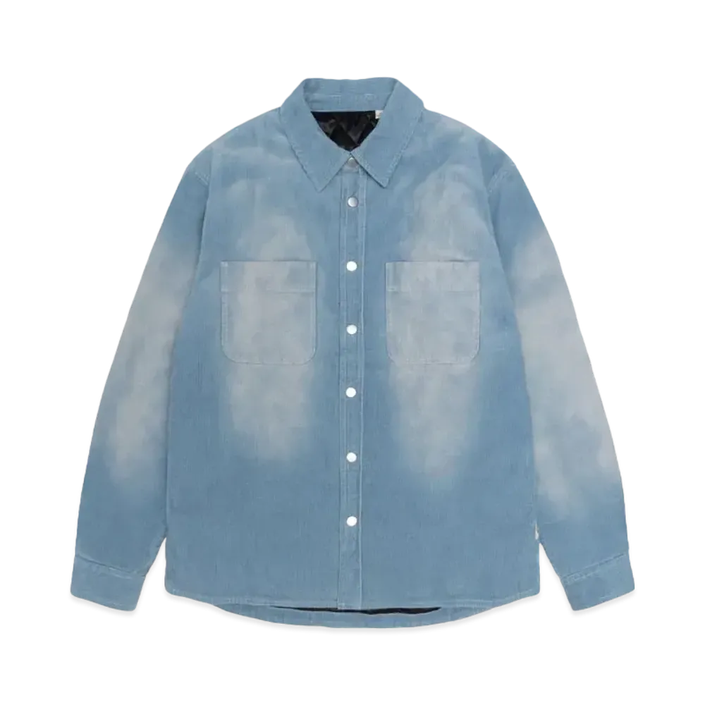 Stussy Faded Cord Overshirt "Denim Blue"