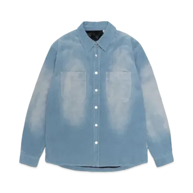 Stussy Faded Cord Overshirt "Denim Blue"