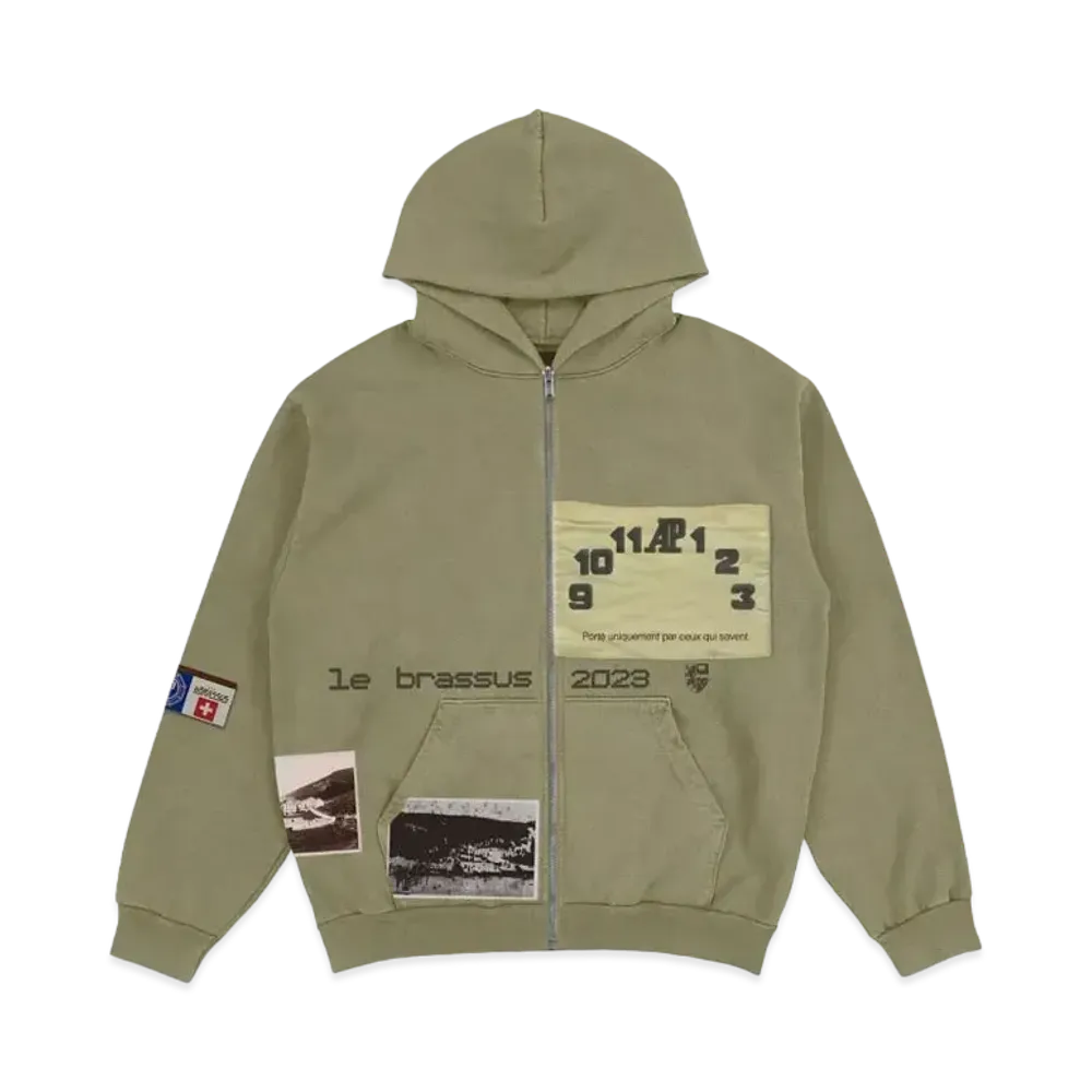 Travis Scott Cactus Jack x Audemars Piguet Le Brassus Zip Up Hoodie "Olive"