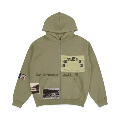 Travis Scott Cactus Jack x Audemars Piguet Le Brassus Zip Up Hoodie "Olive"