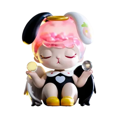 POP MART "Figurine" BUNNY BLACK & WHITE ANGEL big size
