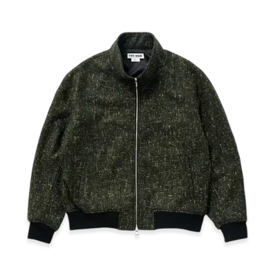 TTTMSW Wool Cashmere Stand Collar Blouson "Green"