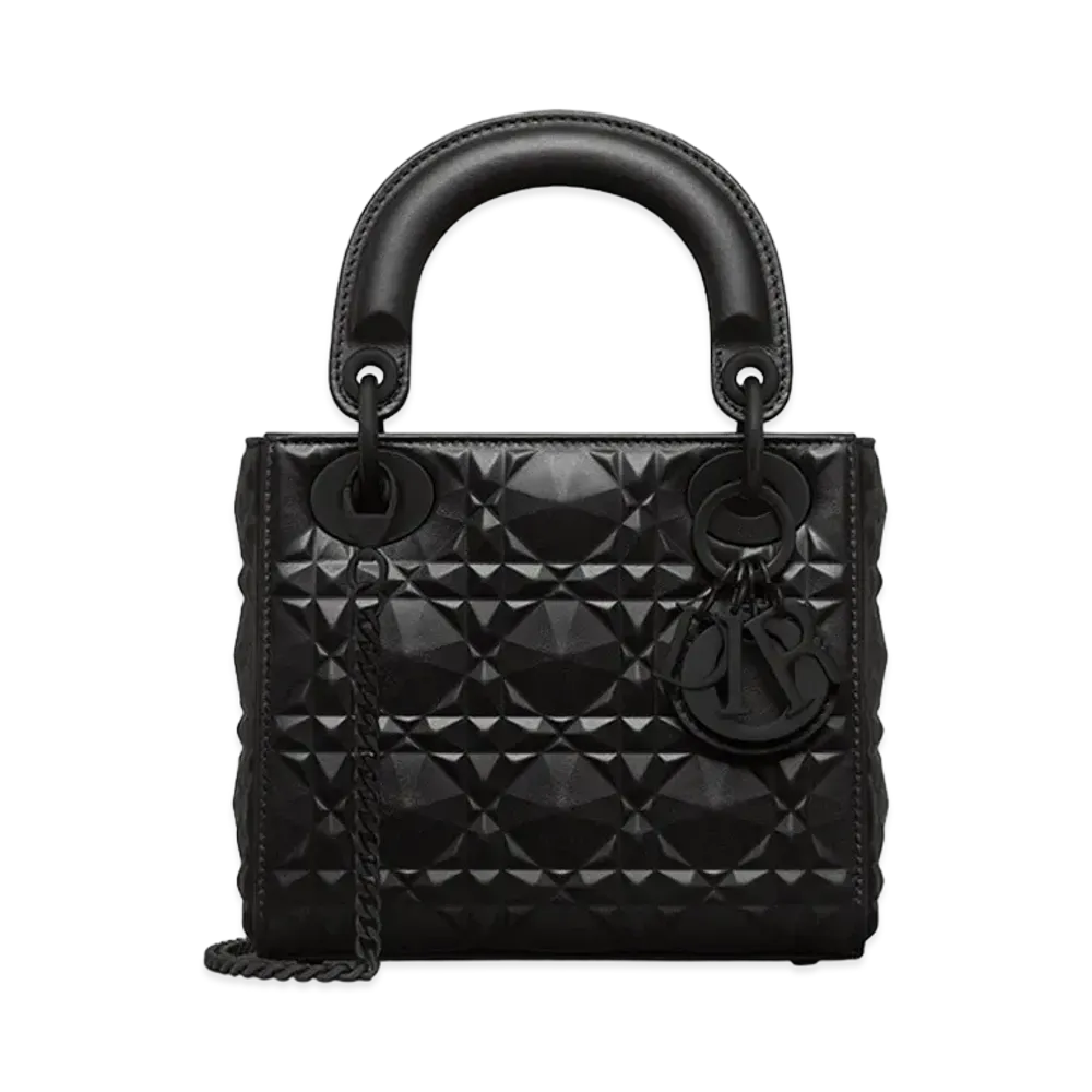 Dior Mini Lady Bag Diamond Motif "Black"