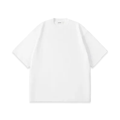 everyone Luxury Cotton Short Sleeve Tee Shirt "White"