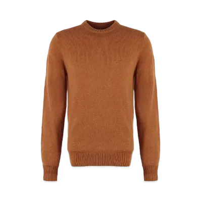 Barbour Newbury Lambs Wool Crewneck Knit "Yellow"
