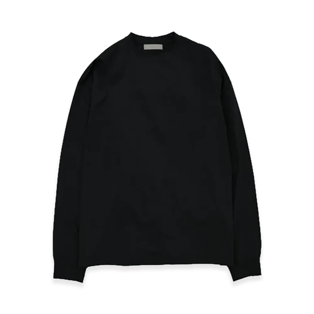 YOKE Suvin Cotton Yoke T-Shirt Long Sleeves "Black"