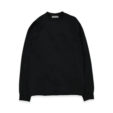 YOKE Suvin Cotton Yoke T-Shirt Long Sleeves "Black"