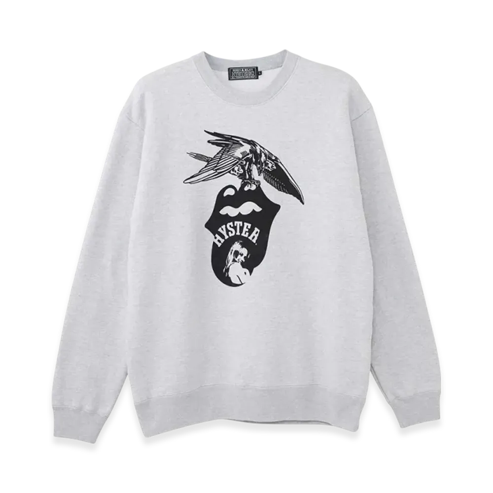 HYSTERIC GLAMOUR x The Rolling Stones 1975 Sweat Top "Gray"