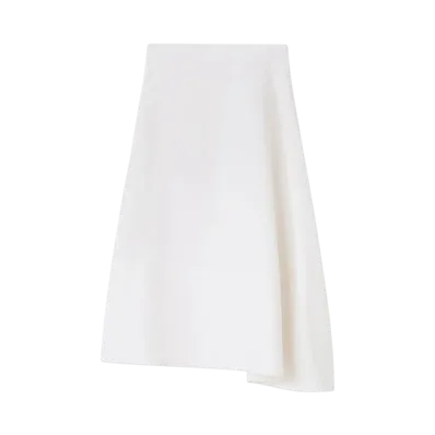 Jil Sander Women's Linen Asymmetrical Skirt "Optic White"