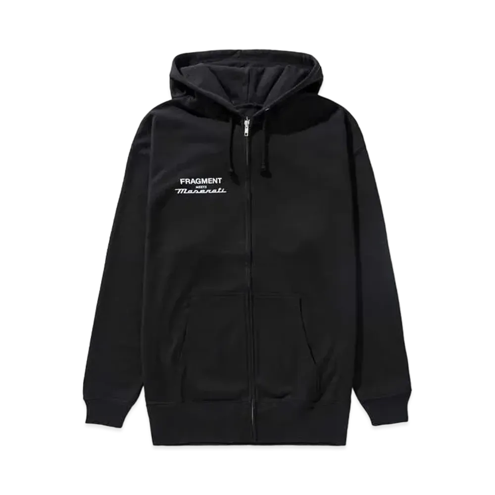 FRAGMENT MASERATI ZIP HOODIE "Black"