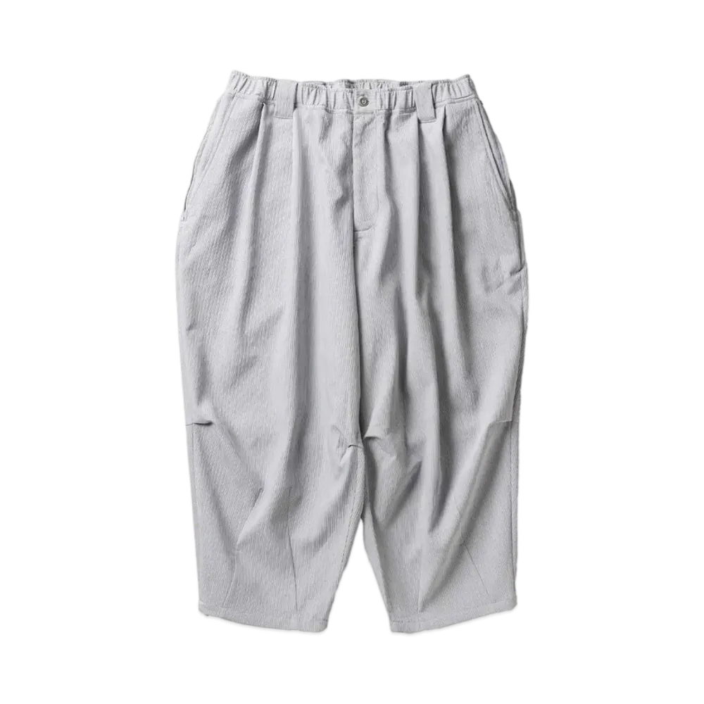 TIGHTBOOTH Synthe Cord Cropped Pants "Light Grey"