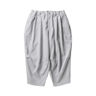 TIGHTBOOTH Synthe Cord Cropped Pants "Light Grey"