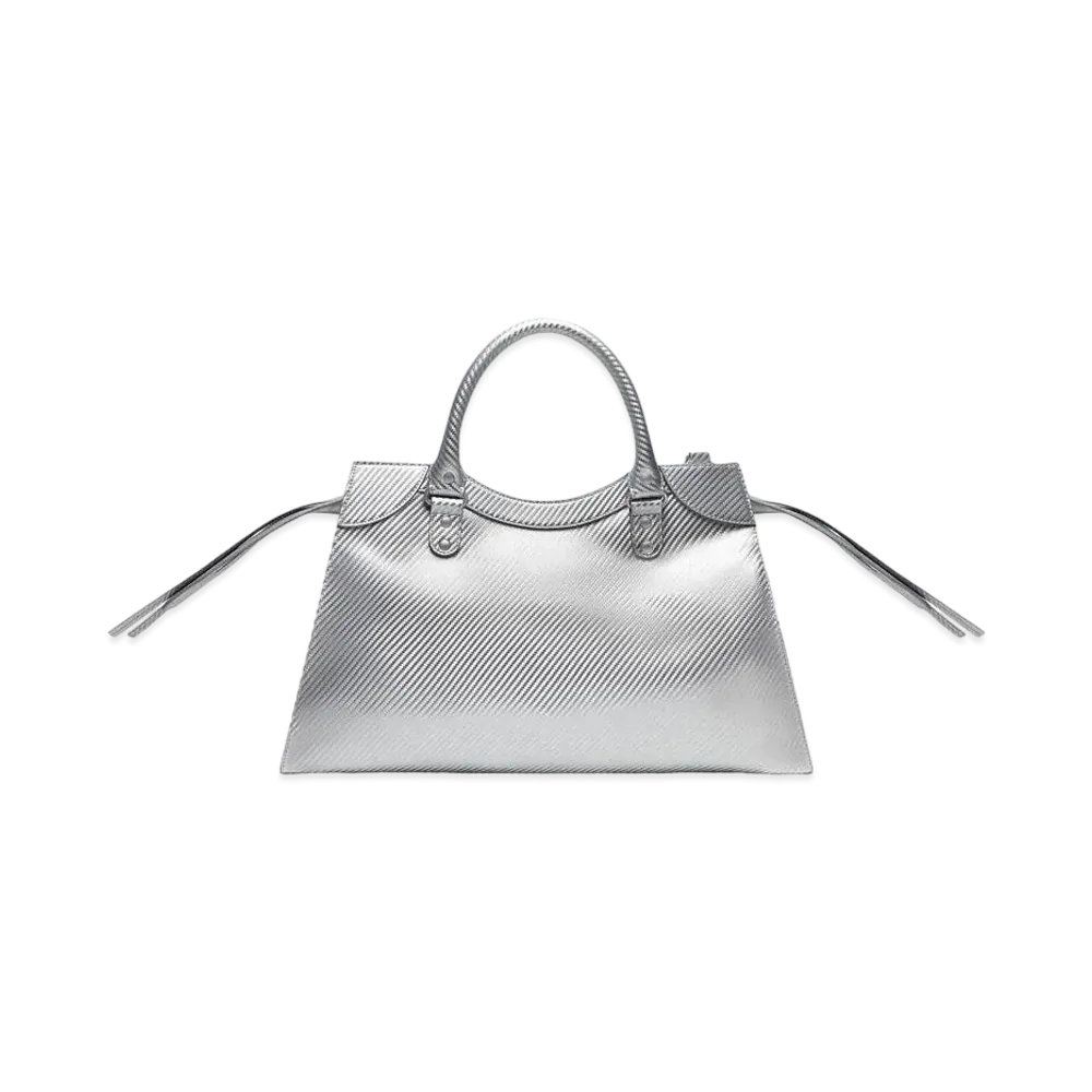 BALENCIAGA Neo Classic Medium Handbag "Silver"