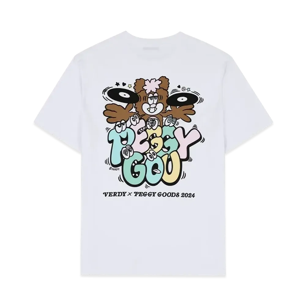 VERDY x Peggy Gou T-Shirt - Edition of 300 "White" (VERDY × PEGGY GOODS 2024)