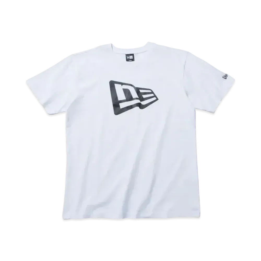 NEW ERA Short Sleeve Cotton T-shirt Flag Logo Regular Fit "White"