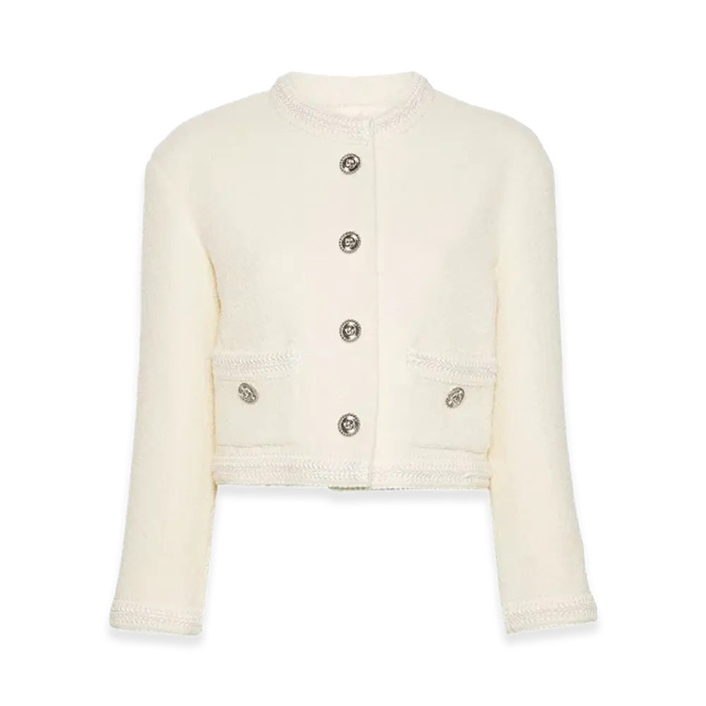 GUCCI Women's Wool Blend Blazer "Beige"