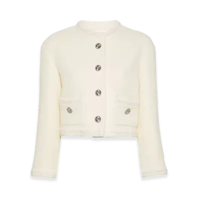 GUCCI Women's Wool Blend Blazer "Beige"