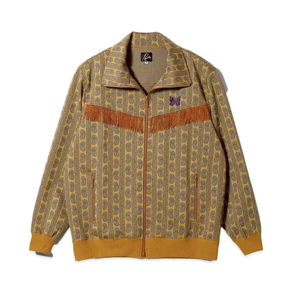 Needles for NEPENTHES Fringe Track Jacket - Poly Jq. "Mustard"