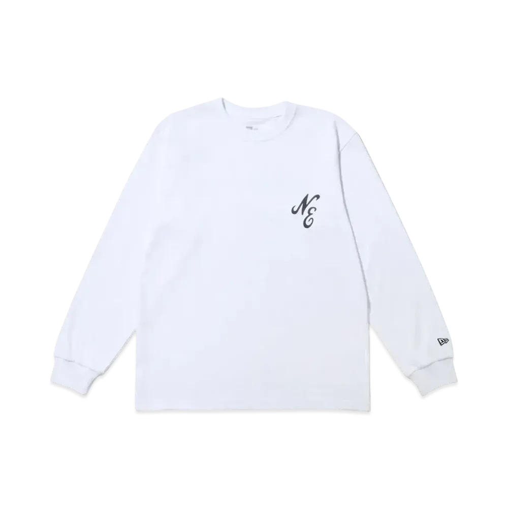 NEW ERA Long Sleeve Performance T-shirt Classic Logo Regular Fit "White"