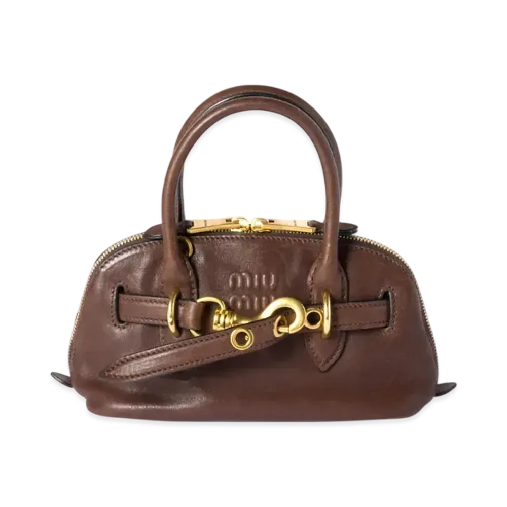 MIUMIU Aventure Mini Nappa Leather Bag "Brown"