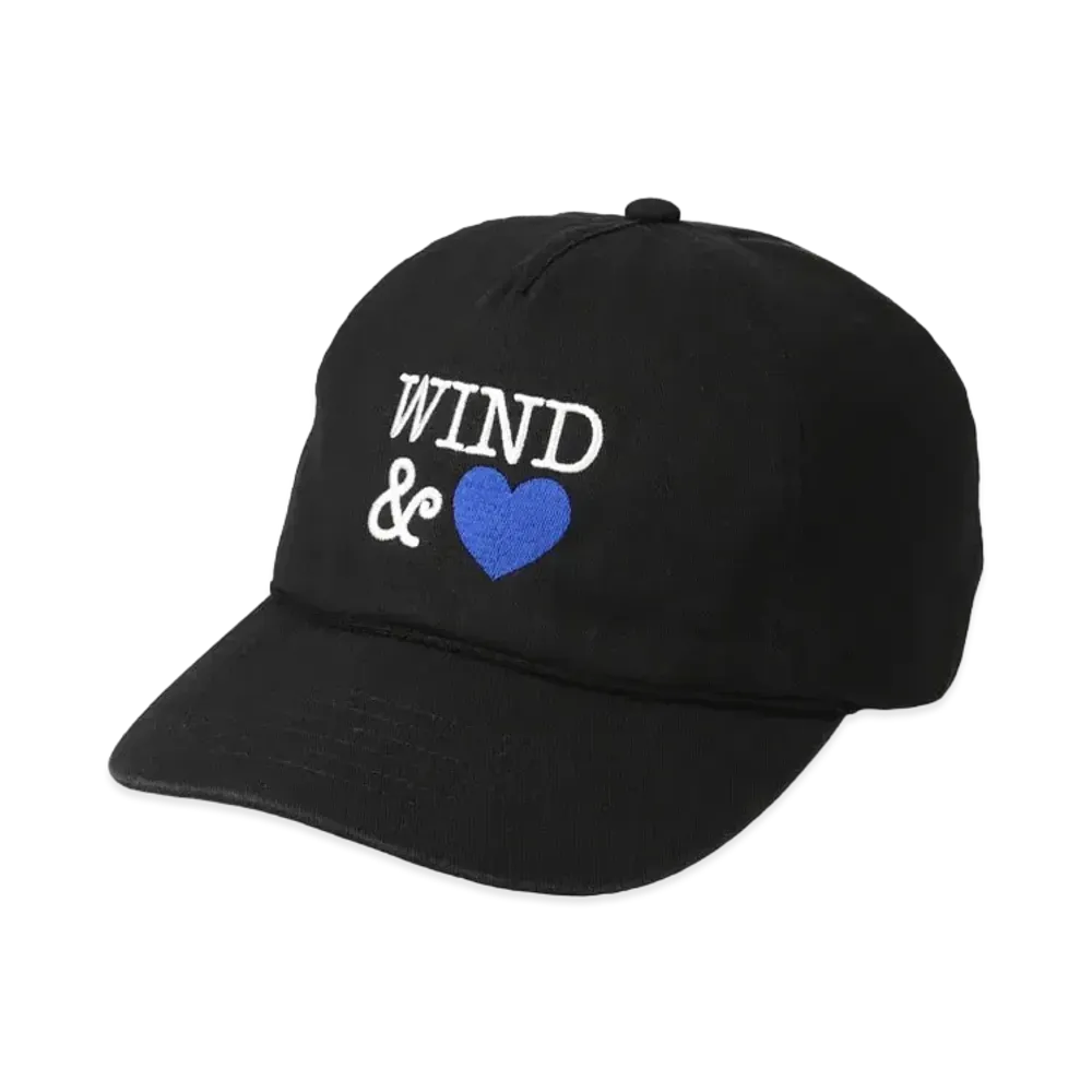 WIND AND SEA Twill 5 Panel Cap (Heart) "Black"