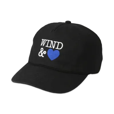 WIND AND SEA Twill 5 Panel Cap (Heart) "Black"