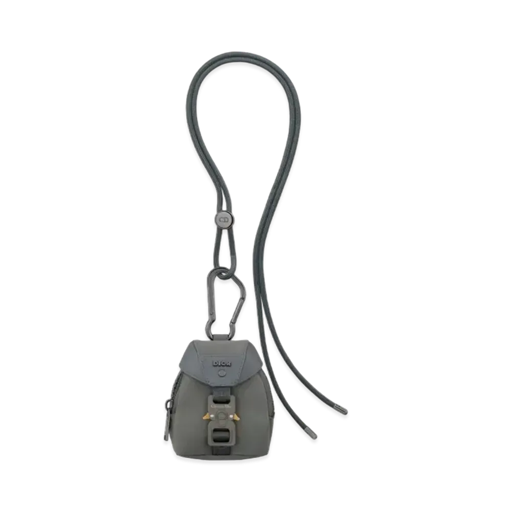 Dior Nano Dior Cobra Backpack Upcycled Nylon "Deep Gray"