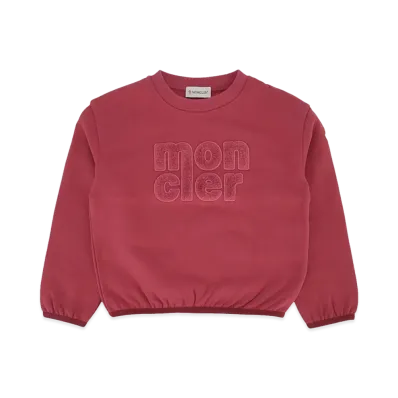 MONCLER Kids Teddy Logo Sweatshirt "Pink"